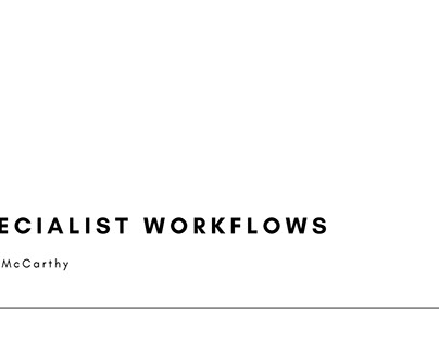 Specialist Workflow's - WB