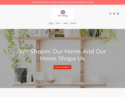 Shopify Web Design for Home Decor
