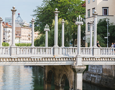 Ljubljana street photos - Bridges - July 2015 Slovenia