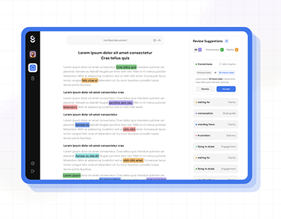 Project thumbnail - Dashboard - Grammar Checker UI Kit