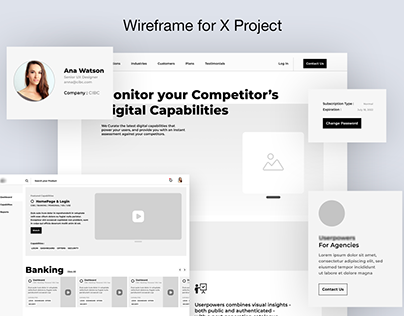 Wireframe For X Project