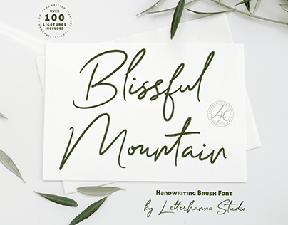 Blissful Mountain Font