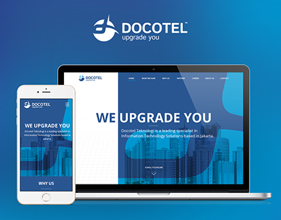 Redesign corporate website of docotel