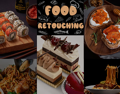 Food photo retouching for restaurant
