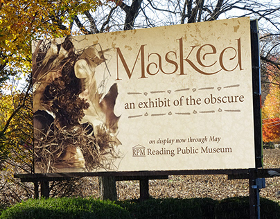Masked (museum exhibit billboard design)