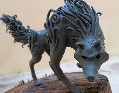 the big bad wolf (sculpture)