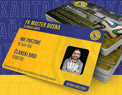 FK MASTER BOSNA Membership Card Design