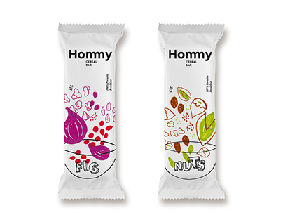 Hommy Cereal Bar Packaging