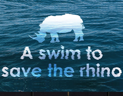 A swim to save the rhino