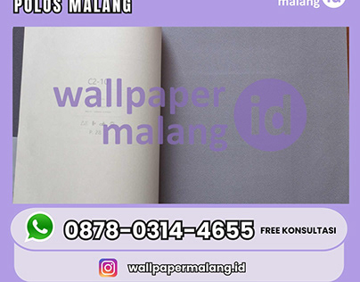 WALLPAPER VINYL CHROMA POLOS MALANG