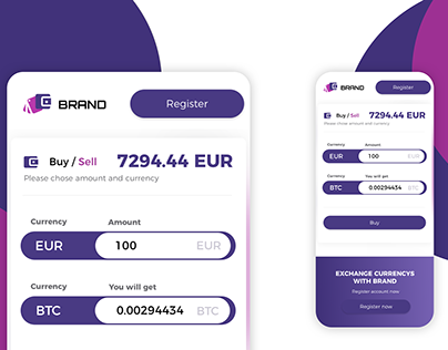 Crypto Currency UI/UX