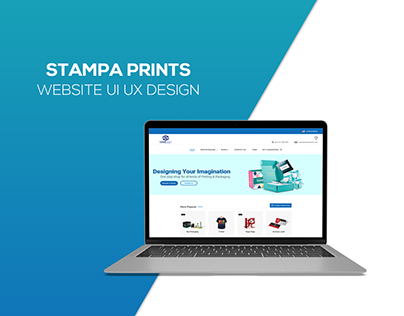 Stampa Prints Website UI UX