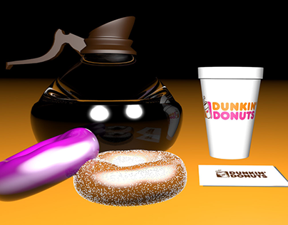 Modelado 3D - Dunkin Donuts