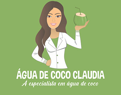 Água de Coco Claudia - Logo