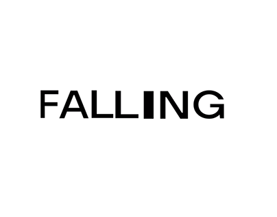 Expressive typography of Falling