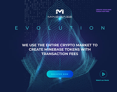 Landing page for cryptocurrency token