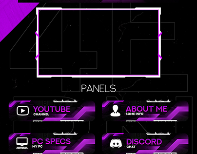 Twitch Streammer Panels Pack