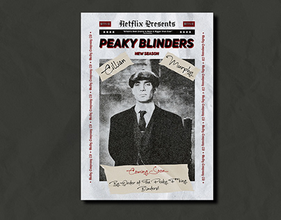 Peaky Blinder - Neflix Poster Design