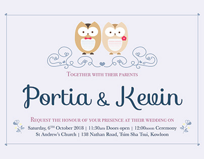 Wedding Design (Portia & Kevin 2018)