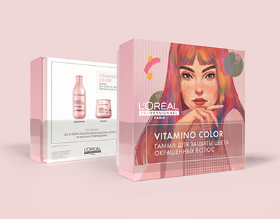 Illustrations for L’Oreal Professionnel package design