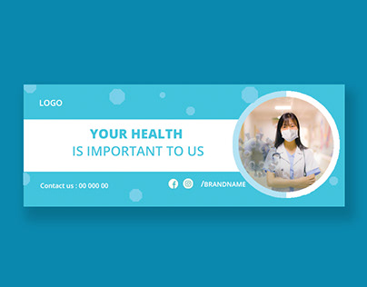 Realistic medical facebook cover