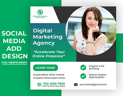 Digital business marketing social media banner