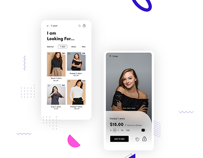 Female Clothing app Design