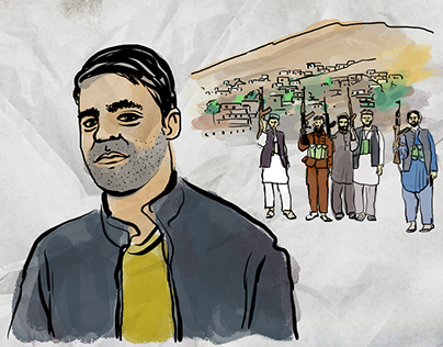 Parwiz, afghan refugee in Berlin (video/illustrations)