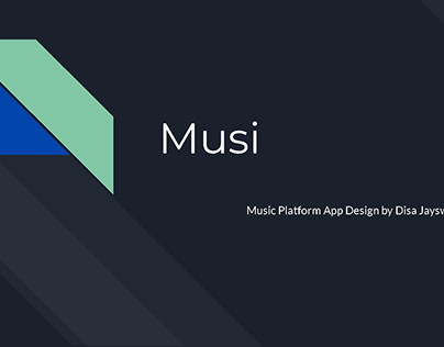 UX/UI Design: Musi App Design