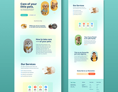 Web Design | Pet care Website Concept | Tail.Tribe