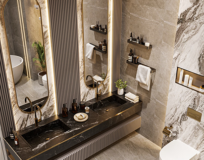 Luxe bathroom interior design