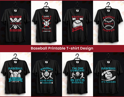 Baseball Printable T-shirt Design