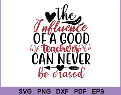 The influence of a good teachers can never be erased