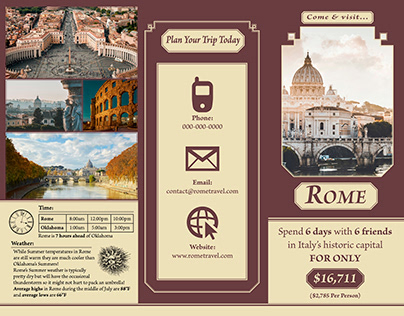 Rome Brochure Indesign Project