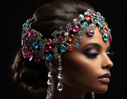 HAIR ACCESSORIES - COLORFUL GEMS