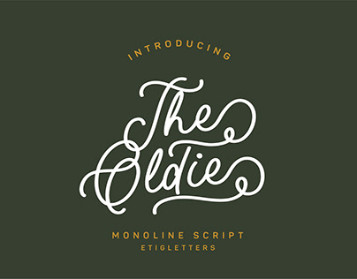 The Oldie Monoline Script