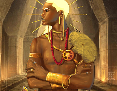 Illustrator, African gods, Nft,
