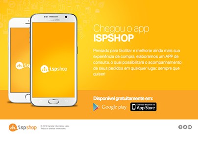 Splash page - App ISPSHOP