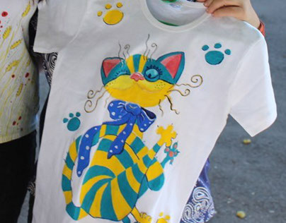 T-shirts, hand-painted