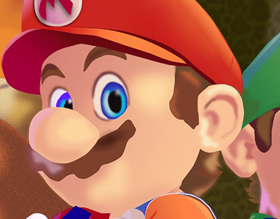 Reproduction de l'affiche Mario Bross étape par étape