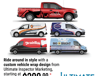 Vehicle Wrap ad for UIM (Carmel, IN)