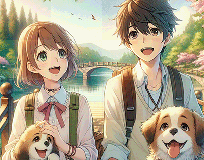 ai anime highschool date with dogs