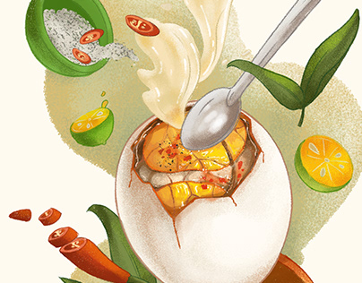 Prosjektminiatyr – (E-Magazine) Sai Gon Food Illustration