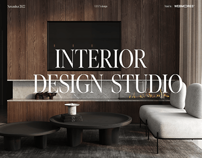 Interior design studio landing page