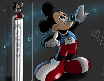 Walt Disney Marathon Distance Markers