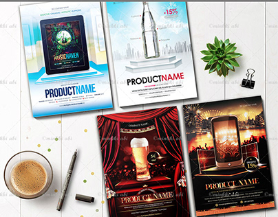 4 Products Flyer Bundle 60% OFF