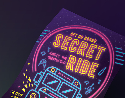 Secret Ride Poster Design