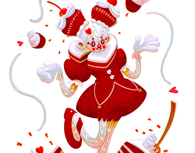 Red Velvet Cake Clown