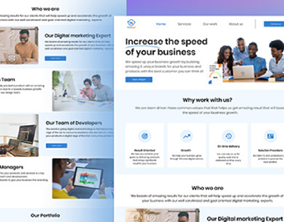 Project thumbnail - Tech Solution landing page