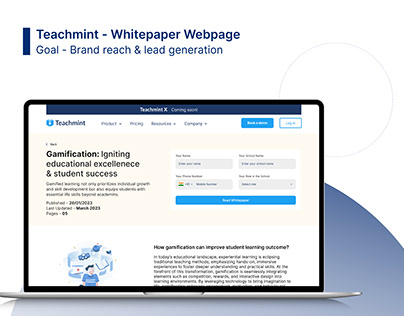 Teachmint - Whitepaper Webpage